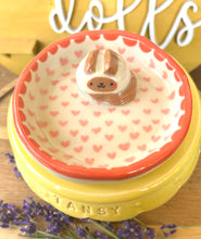 Load image into Gallery viewer, small Hearts Kitteh Trinket Dish

