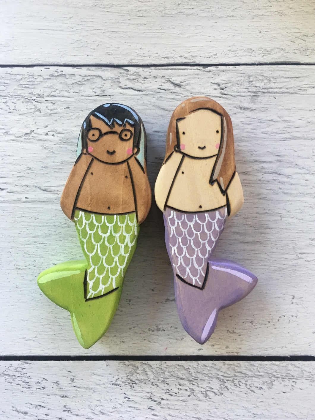 Hama & Halcyon the mermaids